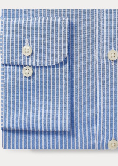 Polo Ralph Lauren Striped Easy Care Stretch Poplin Skjorter Herre Danmark (EHITZ5046)